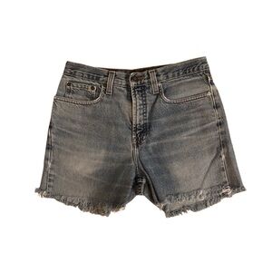 Nevada Frayed Hem Denim Shorts